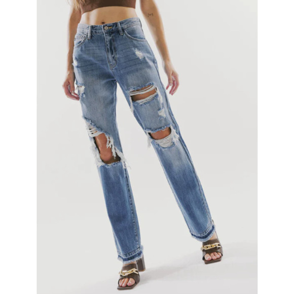 KanCan Denim - KanCan by Buckle Ultra High Rise Straight Jeans